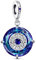 KEQ Böses Auge Kette für Damen Sterling Silber Evil Eye Anhänger Charms Anhänger Blaues Auge Schmuck mit Vulkanische Kristall Schmuck Geschenke für Frauen Mädchen