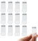 Lufdegim 12 Pcs Vinyl Shelf Record Wall Mount Display, Self-Adhesive No Drill Acrylic Album Storage Hanger, Clear Holder for CD Collection Magazine Home Office Decoration