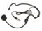 Ersatz-Headset-Kondensatormikrofon, kompatibel mit Shure kabellosen Bodypack-Sendern, mit Nierencharakteristik, flexibler Schwanenhals, unidirektional, Ta4f 4 Pins, Schwarz