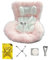 MWZBTG Baby Puppen Autositz, Puppensitz, Niedliches 17cm Plüsch-Bettchen Für Geschäftsreisen Kinderzimmer, Mädchen Kollektion Kinderspielzeug Dekoration
