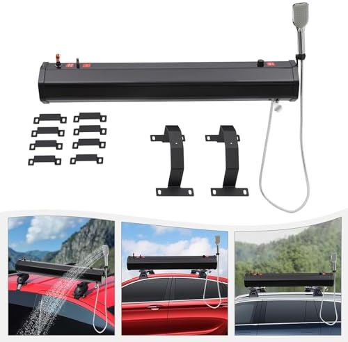 Tragbare Campingdusche Wassertank, unter Druck, tragbar, für die Straße, für Outdoor-Aktivitäten, Lagerung auf dem Dachträger, für LKWs, Wohnmobile