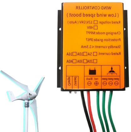 HYZHANHONG 220v, Controller di Carica Ibrido Solare e Eolico MPPT 14000W 12V 24V 48V, Controller di Carica eolica IP68 per generatore Eolico AC DC