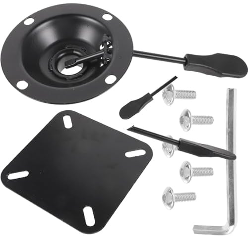 Stuhlneigungsverstellmechanismus aus Edelstahl, Schwarz, 8cm Lochabstand | Barhocker und Bürostühle, Leicht zu Reinigen, Einfache Montage, Stilvolle Optik Zufällige Farbe