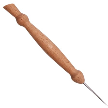 Ahle Mit Holzgriff, Leder Nähahle Ahle Zum Nähen, Stanzen, Basteln, Leder Werkzeug, Nähen Werkzeug Für Lederstanzarbeiten, Locher Stanzen Werkzeuge Für DIY Lederarbeiten Holzarbeiten Schneiderarbeiten