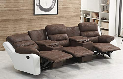 Mapo Möbel Microfasersofa Kinosofa Fernsehsofa 5131-Cup-3-PU