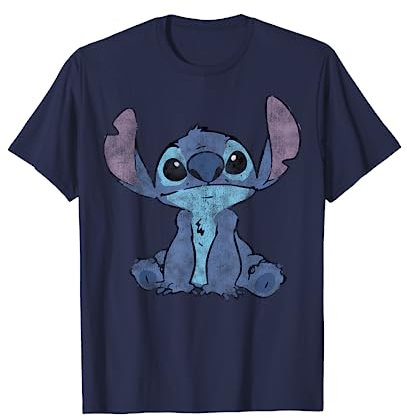 Disney Lilo & Stitch Distressed Stitch Portrait Camiseta