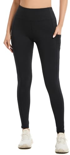 adorence Leggings Damen, Sport Leggings Damen mit Tasche, Sporthose Lang,Yogahose High Waist, Sport Leggins Blickdicht