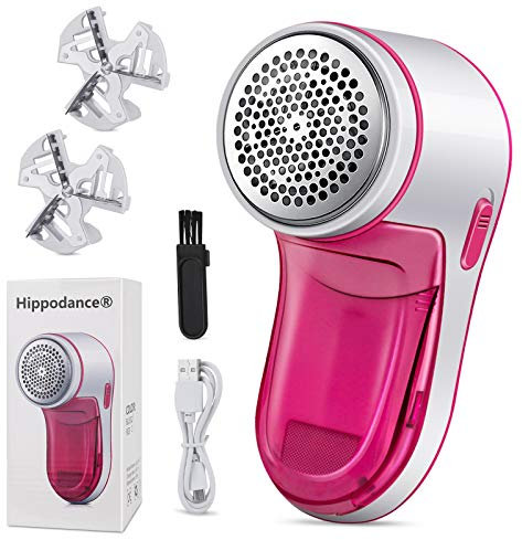 Rasoir Anti Bouloche,Anti Bouloche Vetement de USB Rechargeable Portable,Tissu Pull Laine Tondeuse à Textile pour pour Chandails/Vêtements/Rideaux/Tapis,2* Lame de Rechange