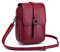 FANDARE Crossbody Tasche Damen Handy Umhängetasche Handtaschen Leder Schultertasche Frauen Handytasche zum Umhängen Schultertasche Portemonnaie Geldbörse Weinrot