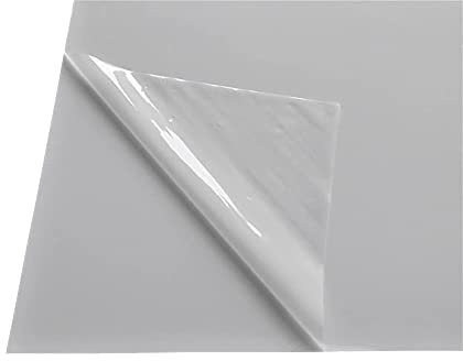 B&T Metall Plaque en verre acrylique blanc, épaisseur 3 mm, plaque en plastique PMMA blanc avec film de protection des deux côtés. Taille 400 x 800 mm (40 x 80 cm)