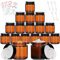 Yishik Lot de 15 bocaux ronds vides en verre ambré de 118 ml avec couvercles, pour poudre, lotion, produits de beauté, utilisation en voyage