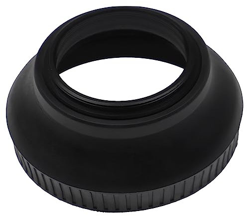 vhbw Pare-Soleil Compatible avec Panasonic Lumix G Vario 12-32mm f/3.5-5.6 ASPH/Mega OIS - Cache Grand-Angle, Noir-Mat, Caoutchouc, Rond