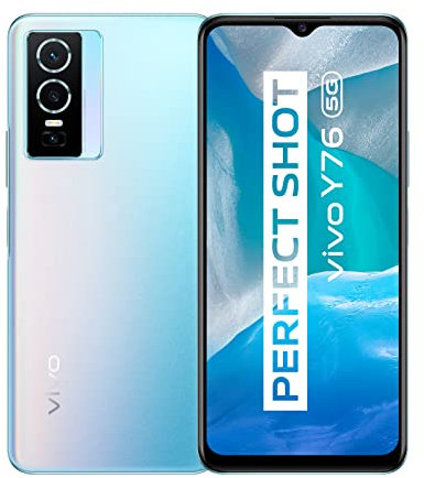 VIVO Y76 Smartphone sin Contrato, Teléfono móvil con Tarjeta SIM Dual 5G y batería de 4100 mAh, 8 GB + 256 GB, Android 11, Cámara Principal de 50 MP, Carga rápida de 44 W