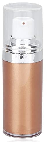 Schimmernde Körperlotion, Feuchtigkeitsspendende Glänzende Glitzer-Körper-Make-up-Haut-Liquid-Highlighter-Lotion für Gesicht-Körper-Liquid-Illuminator für Frauen(#2 Rose Gold)