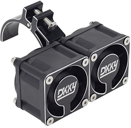 DKKY RC Motor Cooling Fan Heatsink 21000 RPM with 47-51mm Adjustable Mount for 1717 4985 Motors ARRMA Infraction Felony Limitless and Axial, Black