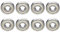 KAIAIWLUO Skugellager,8 PCS 608ZZ ABEC-9 Longboard Roller Doppelt Abgeschirmte Metall Skate-Lager Rillenkugellager für Skateboards Roller Skatesand Fidget Spinner 3D-Druckprojekt Printing
