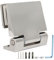 Charnière de Porte en Verre, Charnières Latérales Simples Inclinées en Acier Inoxydable avec Accessoires pour de 8-12mm de Meubles de Porte en Verre de Salle de Bain à la Maison