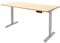Ergotopia Desktopia Lite Elektrisch höhenverstellbarer Schreibtisch für Büro oder Home Office - 5 Jahre Garantie - ergonomischer Schreibtisch höhenverstellbar mit Ahorn Tischplatte (180 x 80 cm)