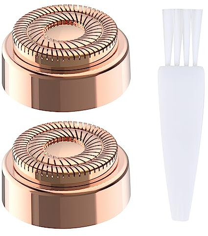 Gesichtshaarentferner Ersatzköpfe - Kompatibel mit Gen 2 Finishing Touch Flawless Gesichtshaarentfernungswerkzeug, Gesichtshaarentferner Ersatzköpfe für Frauen, 2 Stück, Roségold
