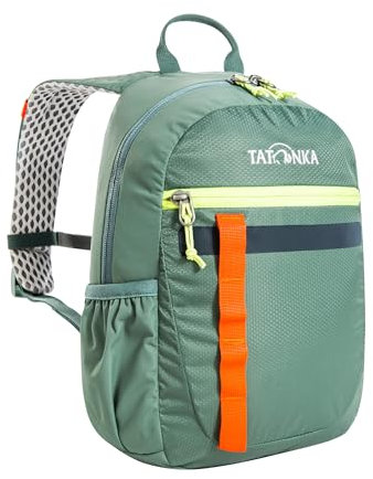 Tatonka Kinderrucksack Husky Bag JR 10 - Rucksack für Kinder ab 4 Jahren - Mit Reflexstreifen und inkl. Sitzkissen - Mädchen und Jungen - 10 Liter - sage green
