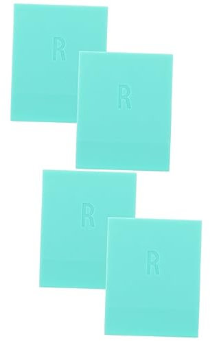 EXCEART 4 pcs Screen Printing Squeegee Silk Screen Squeegee Window Squeegee mini Silicone squeegees Chalk Paste Paint for Stencils Cake Spatula Textile Squeegee wear Plate Coffee Rubber