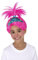 Smiffys Trolls Band Together Poppy Perücke, Mädchen, Pink & Blau, Einheitsgröße 81052