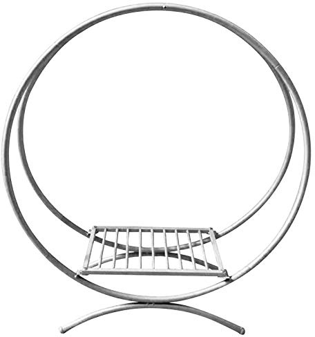 60cm Silver Cake Stand, Metal Double Hoop Arch rack, Food Presentation Stand, Wedding Arch, Arch Circle Flower Stand Floral Hoop Wedding Decor, for Wedding Party Birthday Anniversary Party