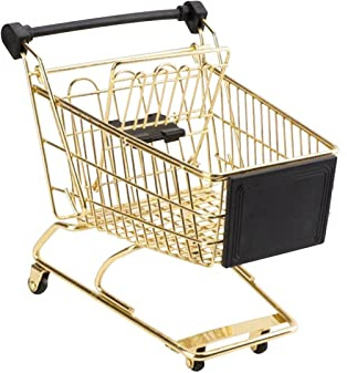 Sharplace Kleiner Einkaufswagen für Kinder - Praktisches Spielzeug für Jungen, Golden