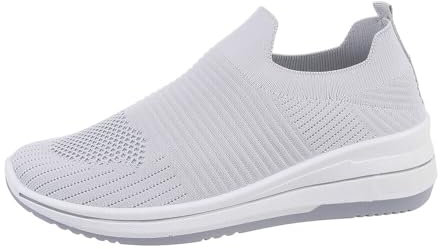 Ital Design Damenschuhe Freizeitschuhe Sneakers Low, 825-1-, Textil, Grau, Gr. 37