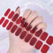 22PCS Nagelfolie Selbstklebend - Nagelaufkleber, Nail Art Aufkleber Maniküre Schöne DIY Dekoration, Nagellackstreifen für Fingernägel - Nagelsticker für die perfekte Maniküre Zuhause (Dunkle Rot)