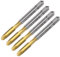 QUARKZMAN 4pz Maschi Spirale Punte, M5 x 0.8 Maschio Filettatore Metrico, Acciaio Alta Velocità 6542 Rivestito Titanio, Utensile Riparazione Filettatura e Maschiatura
