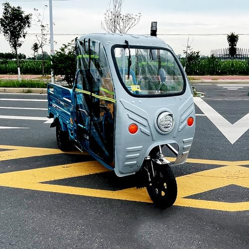 XNYXLPP Elektrisches Dreirad-Carport-Markisen-Fahrschuppen-Front-Frontschuppen-Sonnenschutz- und Regenschuppen-Batterie-Auto-Express-Automarkise aus Kunststoff (Silver Gray with Rain Screen)