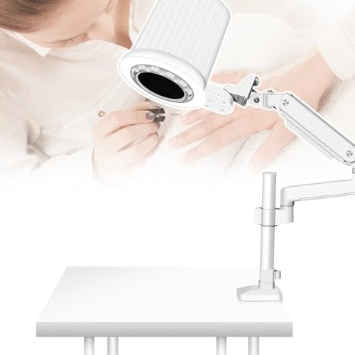 Top Suction Type Nail Dust Extractor With Filter,Lamp Brightness Adjustable,For Nail Table Dust Absorption