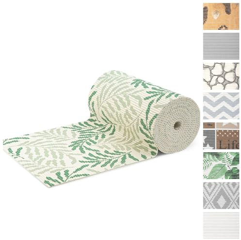 KARAT Tappetino in schiuma morbida al metro, per bagno, tappetino antiscivolo per piscina e cucina, tappetino da bagno in gommapiuma, tappetino da doccia antiscivolo, 65 x 200 cm, Forest