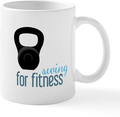 CafePress Kettlebell Fitness Mugs 11 oz (325 ml) Ceramic Coffee Mug
