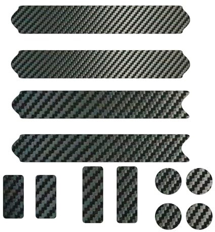 DualColorStampe Adesivi Protezione per Telaio della Bicicletta Pellicola Protettiva Adesiva in Carbonio Nero air free MTB Mountain Bike Bici - B0035