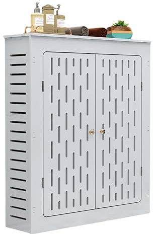 Heizkörperverkleidung Heizkörper Abdeckung Heizkörperabdeckung Heizungsverkleidung mit Ablage Heizung Holzgitter Radiator Cover für Schlafzimmer Wohnzimmer Büro Heizkörper Abdeckung(80*80*20cm/31*31*8