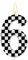 Racing Cars Themed Birthday Candle, Checkered Number Birthday Candles Black and White Candles Happy Birthday Cake Topper Party Decorations for Boys Racing Cars Themed Party Supplies (Number 6)