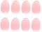 minkissy 8pcs Lip Brush Covers Silicone Lipbrush Covers Anti-loss Makeup Brush Protectors Red for Easy Shape Retention