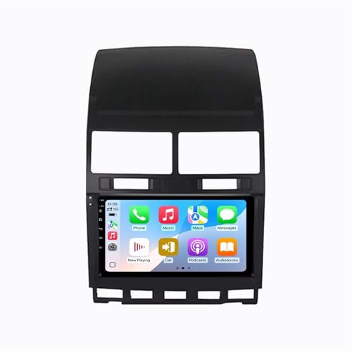 Android 13 2 DIN Pantalla Táctil Radio 9 Coche Pantalla para VW Volkswagen Touareg 2004-2011 con Enlace Espejo/Navegación GPS/Radio FM/BT/Mandos Volante/Reproductor Multimedia(4+64G)
