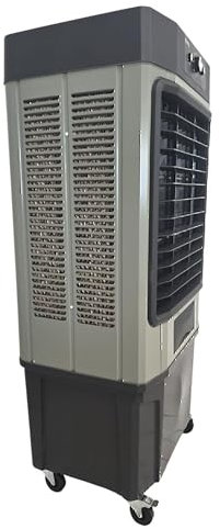 GARLAND COOL 1380T - Climatizador evaporativo 360 W, flujo 15000 m³/h, depósito 80 L, enfriador portátil para 70-100 m², estructura metálica, bajo consumo y control manual