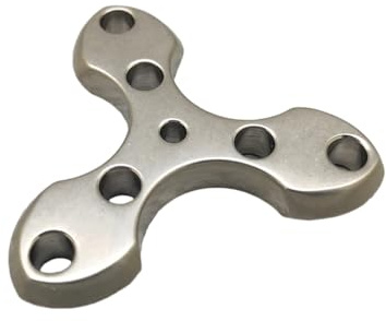 AMSLSIU Trilateral Keychain Multifunctional and Stylish Must-Have for Every Key Holder Alloy Titanium Trilateral Keychain, Titanium, Pendan