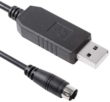USB to Mini Din 8-Pin RS232 Cable with PL2303GT Chip - Compatible with NEC Projectors VT Series, Industrial-Grade Oxygen-Free Copper(3.3 ft/1m)