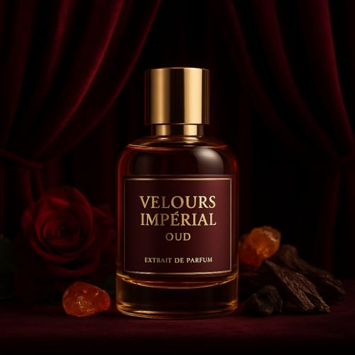 Velours Impérial Oud Unisex Extrait de Parfum, 30ml, Clove-Saffron-Caramel-Vanilla Blend, Vegan & Cruelty Free