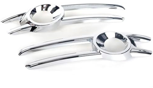 WQSDFGK Nebelscheinwerfergitter Kompatibel Mit Q3 2013 2014 2015 1 Paar Auto-Chrom-Nebelscheinwerfer-Rahmenabdeckung Zierleiste Für Rückleuchten Kühlergrillstreifen Zubehör