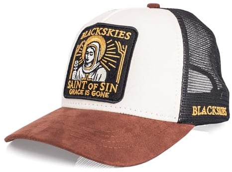 Blackskies® Trucker Baseball Cap Kollektion | Herren Damen Premium Snapback Schirm Mütze Kappe Basecap - Männer Frauen Unisex Streetwear Outdoor Sommer Freizeit