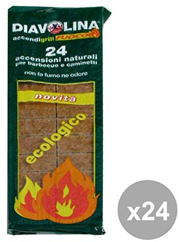 Set 24 DIAVOLINA Ecologica * 24 Cubi Barbecue & pic-nic