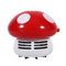 Mini aspirateur de bureau pour clavier de table, bureau d'ordinateur, décoration de bureau en forme de champignon (couleur : rouge)