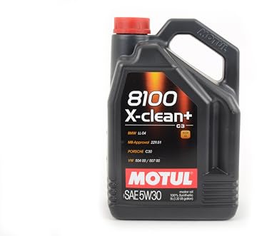 MOTUL Motoröl 5W-30 8100 Motor Öl ACEA C3 X-CLEAN+ 5L