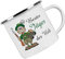 Crealuxe Emaille Tasse Bester Jäger der Welt - Kaffeetasse mit Motiv, Campingtasse, bedruckte Emailletasse mit Wunschtext